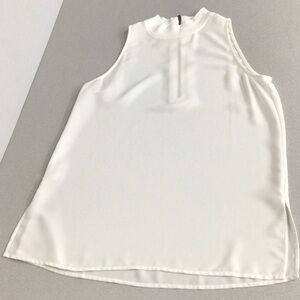 LOFT Ivory Sleeveless Blouse